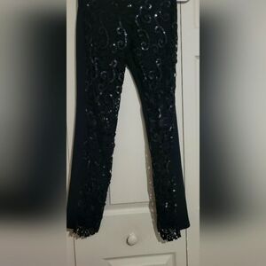 Sagaie France Paris Sequin/Lace stretch legging pant and FREE MISCHA BAG..